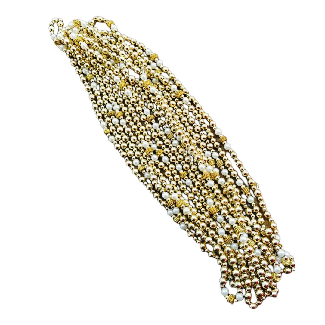 Sweksha Creations Moti Mala for Swagat Mala for Barati Set of 10, Gold (B09MR28FPL) Amazon Price History, Amazon Price Tracker