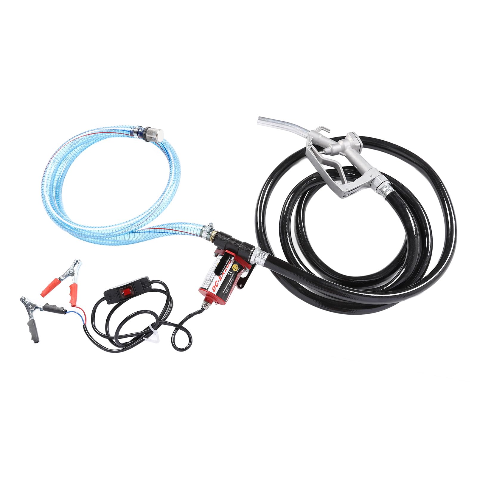 Bomba de Aceite de Auto Cebado, Bomba de Aceite Eléctrica de 12 V con Interruptor, Bomba de Transferencia de Auto Cebado, Bomba de Aceite Eficiente Compacta con Interruptor,