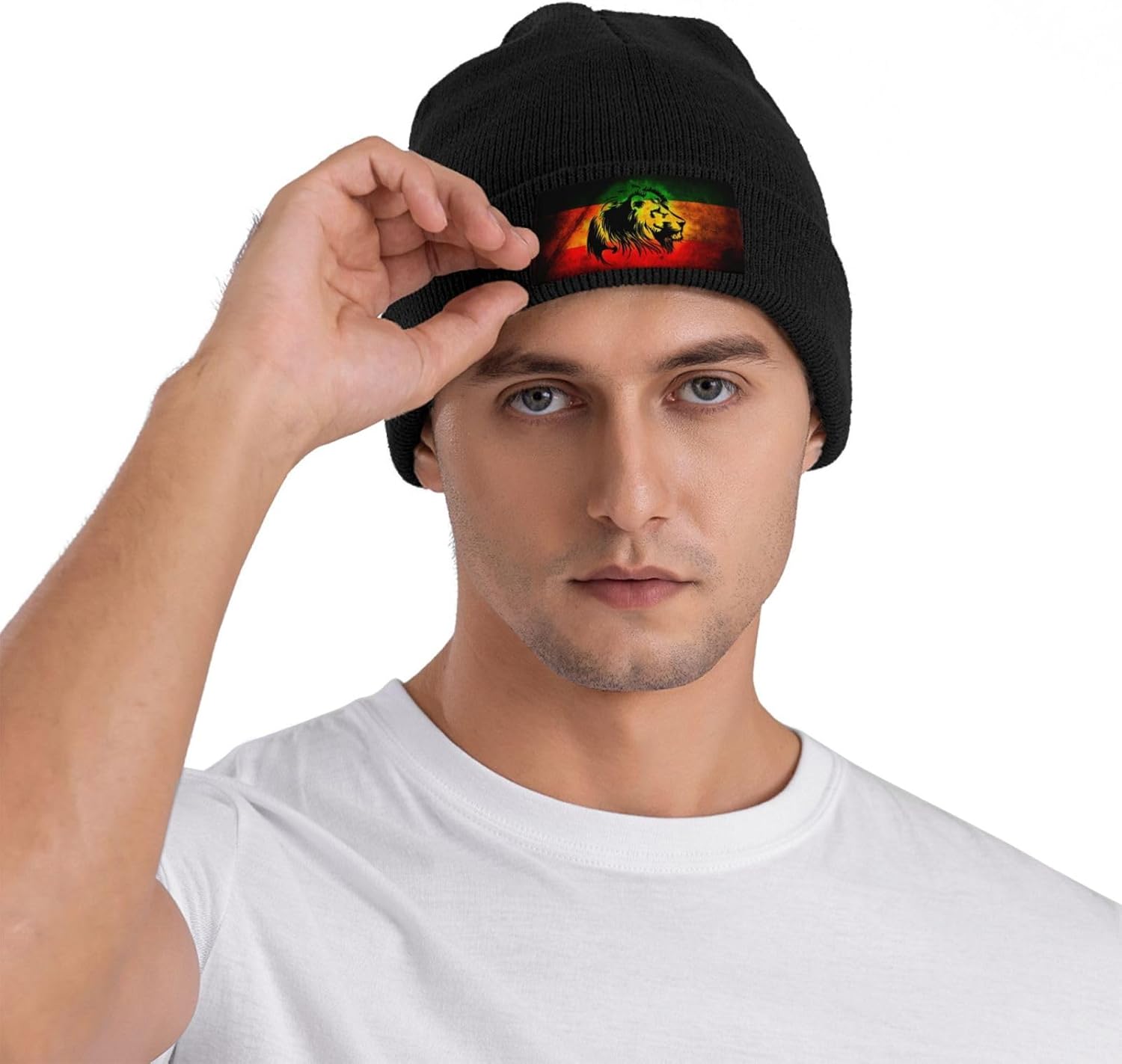 Jamaican Flag Knit Beanie Hat Jamaica Winter Fall Beanies Caps for Men Women Warm Ski Hats Headwear - Image 7