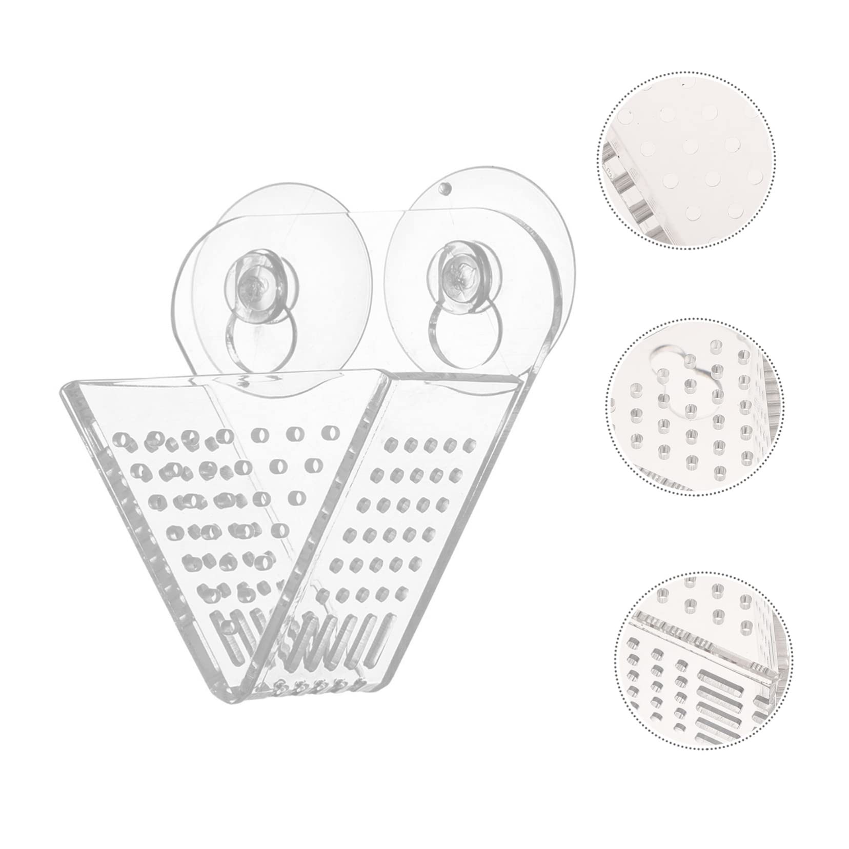 BESPORTBLE 3piezas Alimentador De Acuario Doble Ventosa Dispensador De Comida para Peces Herramienta para Alimentar Gusanos De Accesorio para Tanques De Agua Dulce