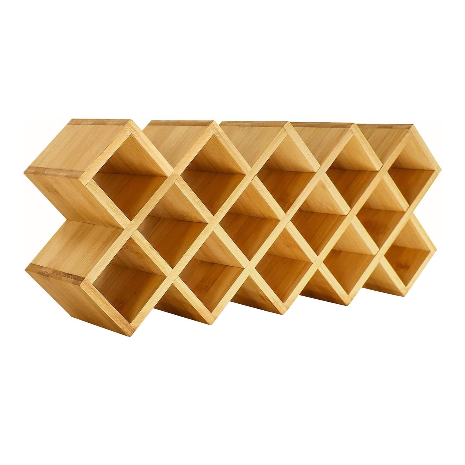 Xjdzineq Multipurpose Seasoning Organizers Shelf for Cabinet or Countertop Features Rhombic Pattern Structure Prevents Tipping Seasoning Bottle Rack