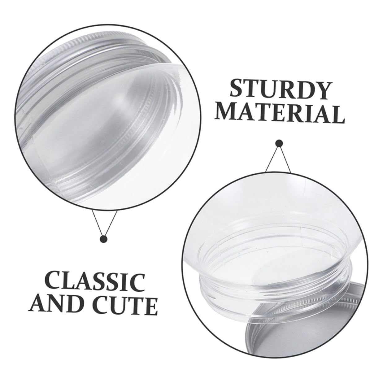 ORFOFE 12 Bolas Vacías de Esfera Transparente de Plástico 600 Ml con Tapas de Rosca para Manualidades DIY y Ambientación Navideña en Casa