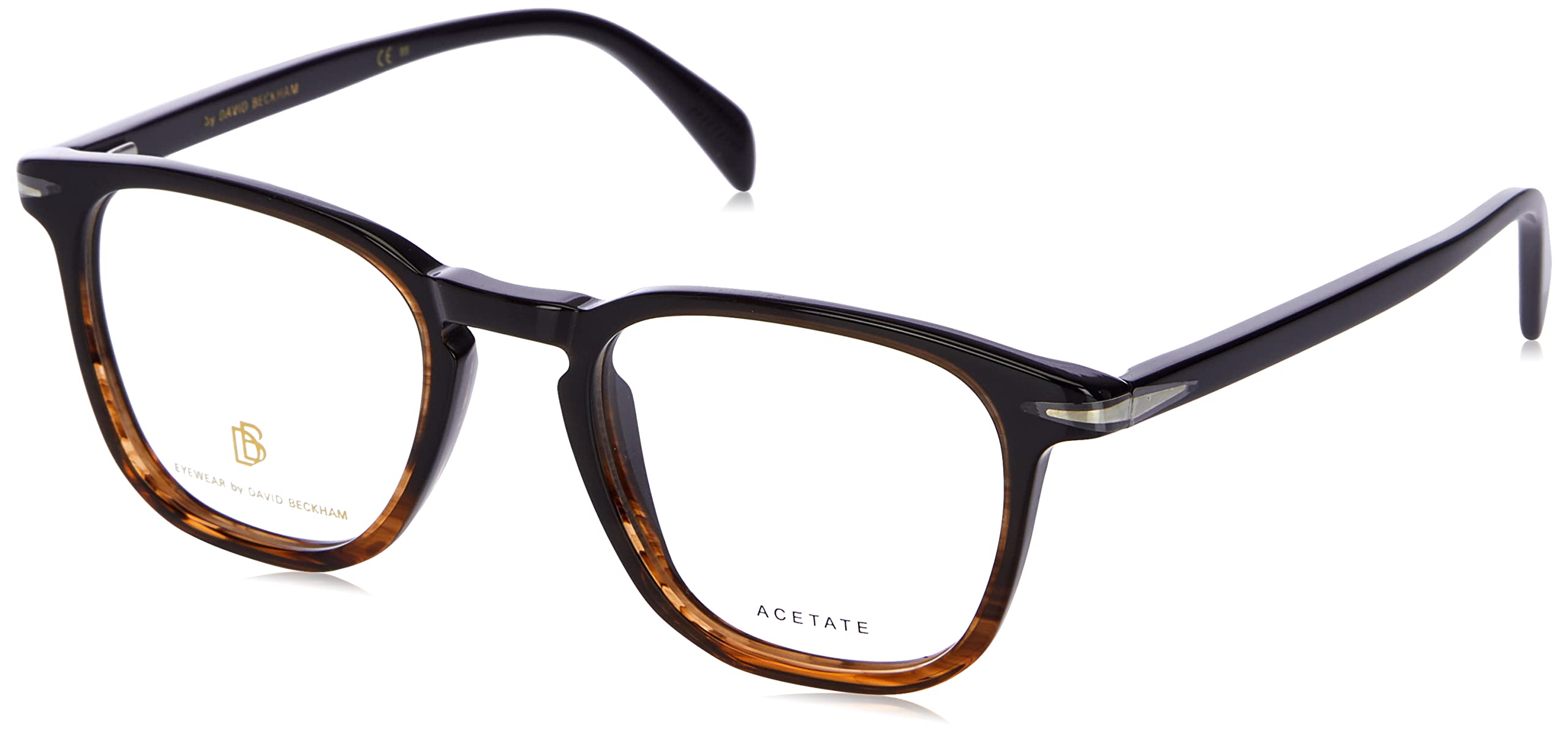 DAVID BECKHAM Eyeglasses DB 1050 EX4 Brown Horn, 49/150/20, Brown