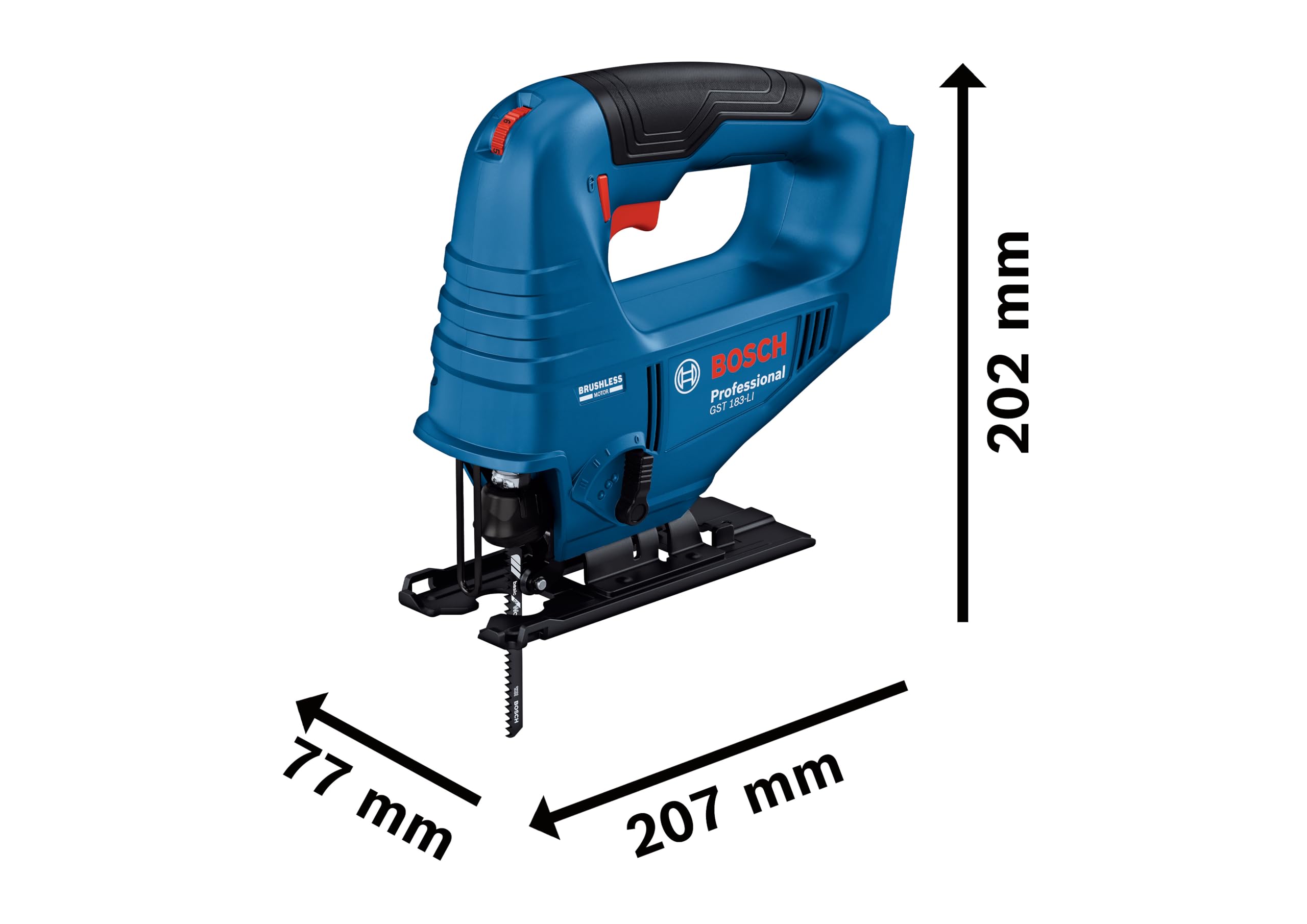 Bosch Professional GST 183-LI Akülü Dekupaj (SOLO; Carton)