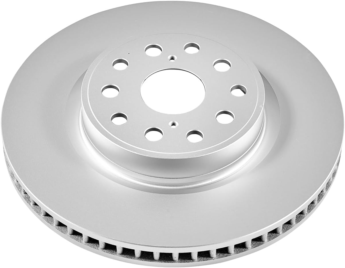 Power Stop JBR1304EVC front Evolution Genuine Geomet® Coated Brake Rotor For Lexus LS460 2007-2017, Toyota Mirai 2021-2023 [Model Specific]