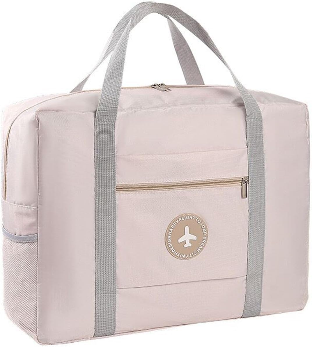 Cabin Bag 45x36x20 for Easyjet Airlines Underseat Luggage Bag Travel Duffel Holdall Bag Carry on Hand Weekend Bag for Women and Men 25L (Beige)