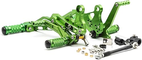 Miniatura 36 de FXCNC CNC Grom Billet - Juego de clavijas traseras para motocicleta, reposapiés totalmente ajustables, compatible con GROM MSX125 2012 2013 2014 Rojo