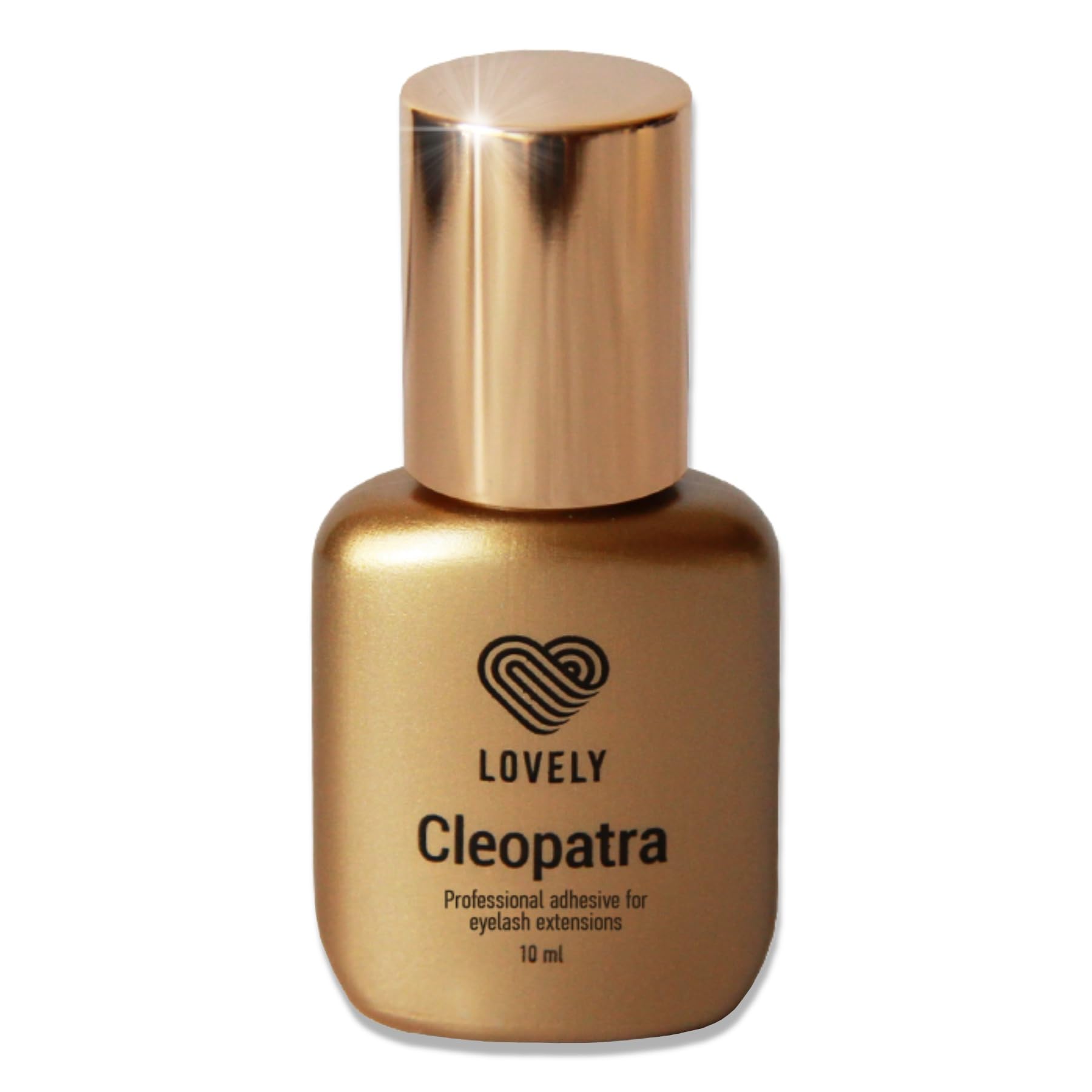 LOVELY klej do rzęs CLEOPATRA (10ml, kolor: BLACK) bardzo szybki klej, czas schnięcia: IMMEDIATE - przyczepność 8 tygodni, dla alergików, bardzo trwały, do profesjonalnego przedłużania rzęs