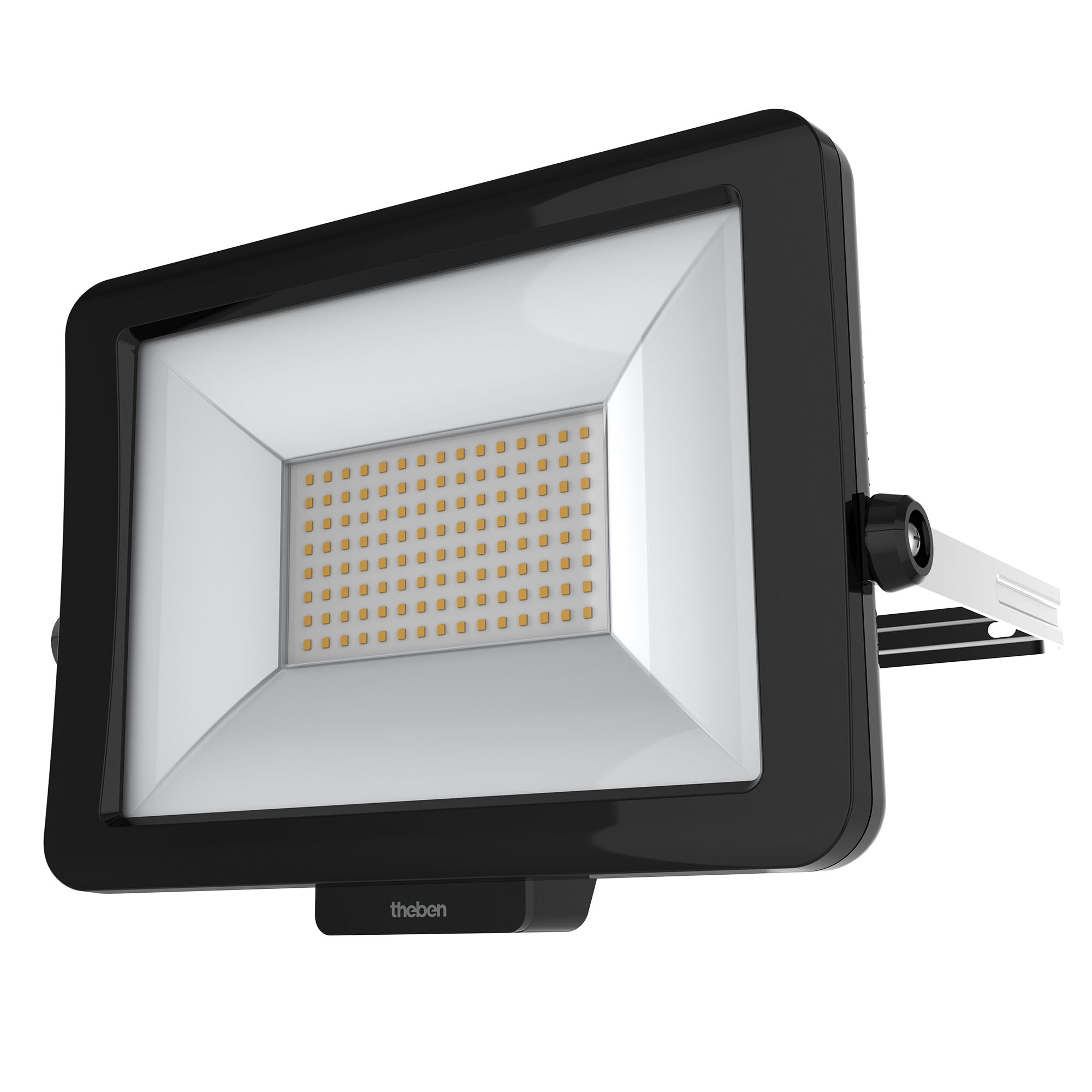 Theben 1020697 theLeda B50L W BK LED-Strahler 50 W 3000 K Wand/Decke außen | 5430 lm, IP 65, 360° drehbar, optional modular (Bewegungsmelder/Lichtsensor) erweiterbar, schwarz, warmweiß