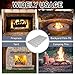 Flamorrow Ember Retainer for Fireplace Grates 16 x 10 inch, Metal Fireplace Grate Ember Retainer Mesh, Keep Burning Embers from Falling, Fire Place Accessories for Fire Pits, Camping, 2 Pack