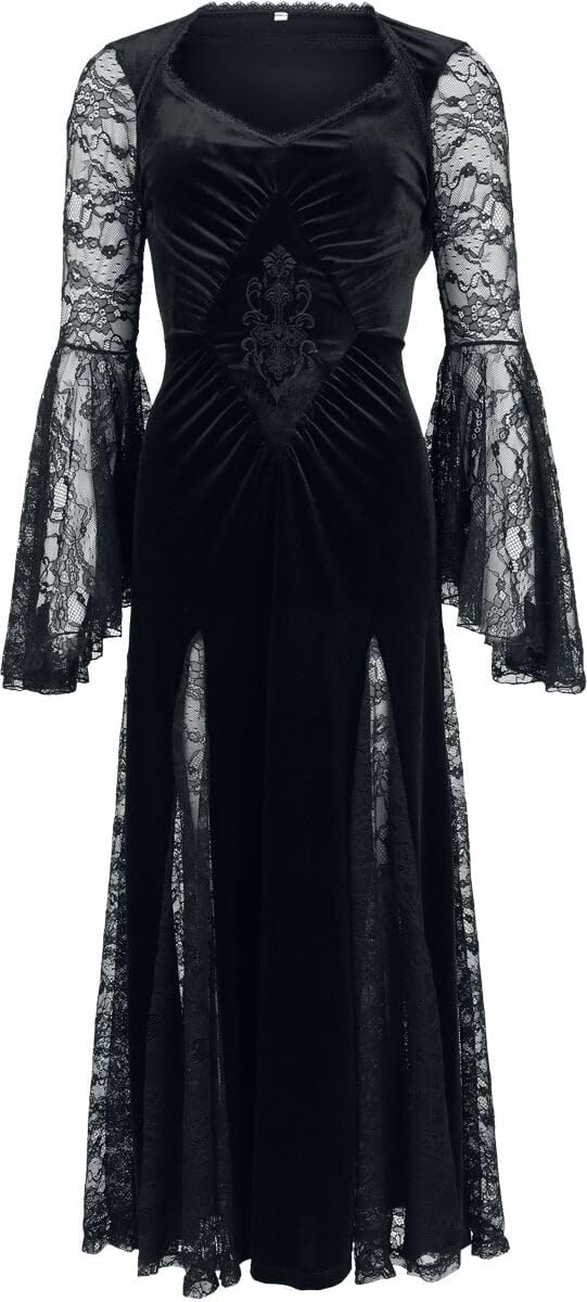 Gothicana by EMP Femme Robe Longue Countess Bathory Noir