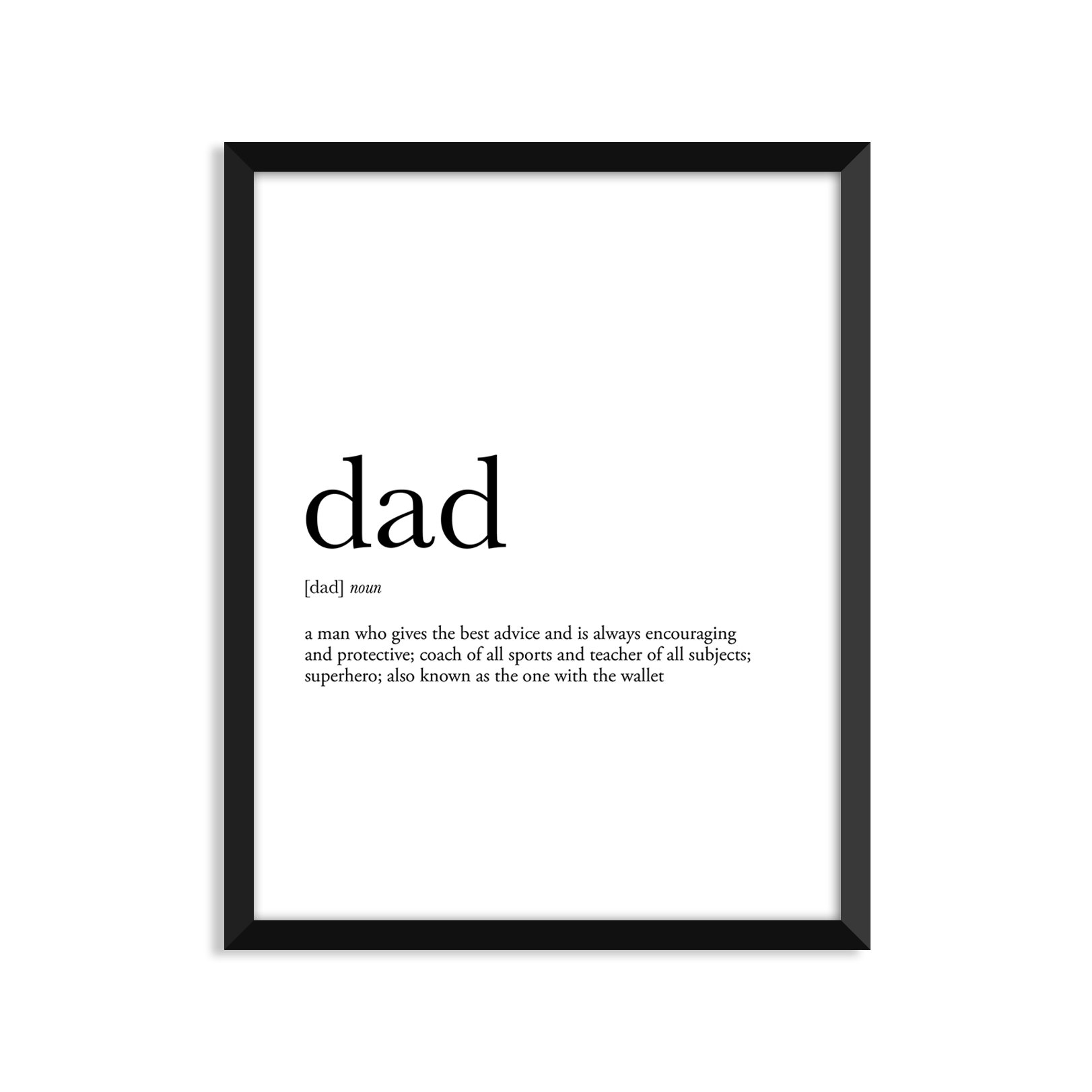 Serif Design Studios Dad Definition - Unframed Art Print Poster Or Greeting Card