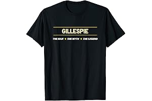GILLESPIE the Man the Myth the LEGEND | Men's Boy's Name - T-Shirt