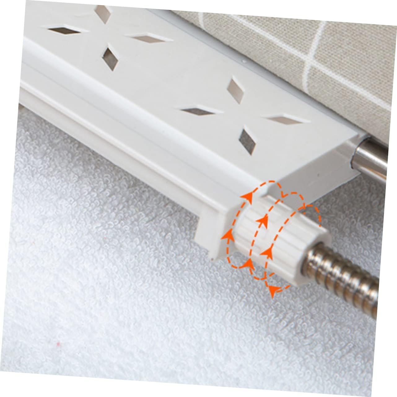 Adjustable Expandable Shelf Dividers for Closets No-Drill Storage Organizer for Wardrobe Bathroom and Kitchen Tube Design Fits Spaces