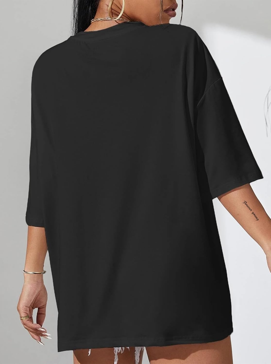 Hilinker Women's Oversized T Shirt Graphic Tees Short Sleeve Shirts Summer Casual Loose Tops - Image 2