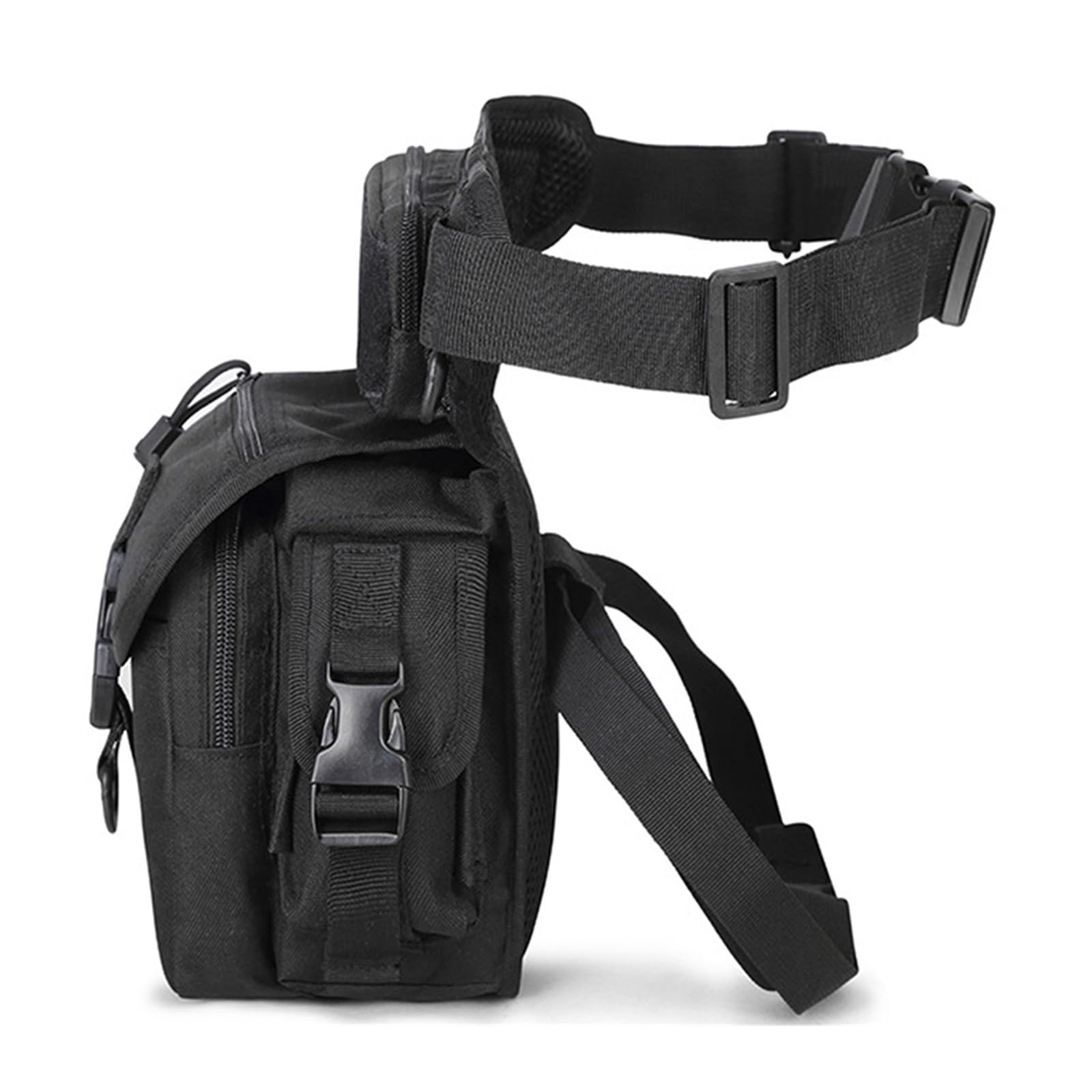 Generico Riñonera con correa para pierna – Bolsa de nailon de 15 cm para moto y deporte (rosa)