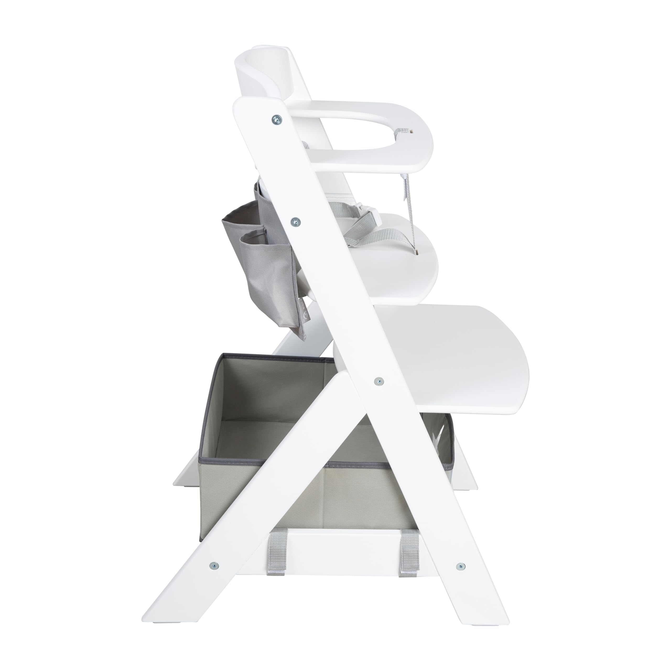roba Trona para Bebé Liv Up Incl. Organizador de Trona – Trona Infantil de Madera Certificada FSC – Desde 6 Meses – Hasta 70 kg – Blanco