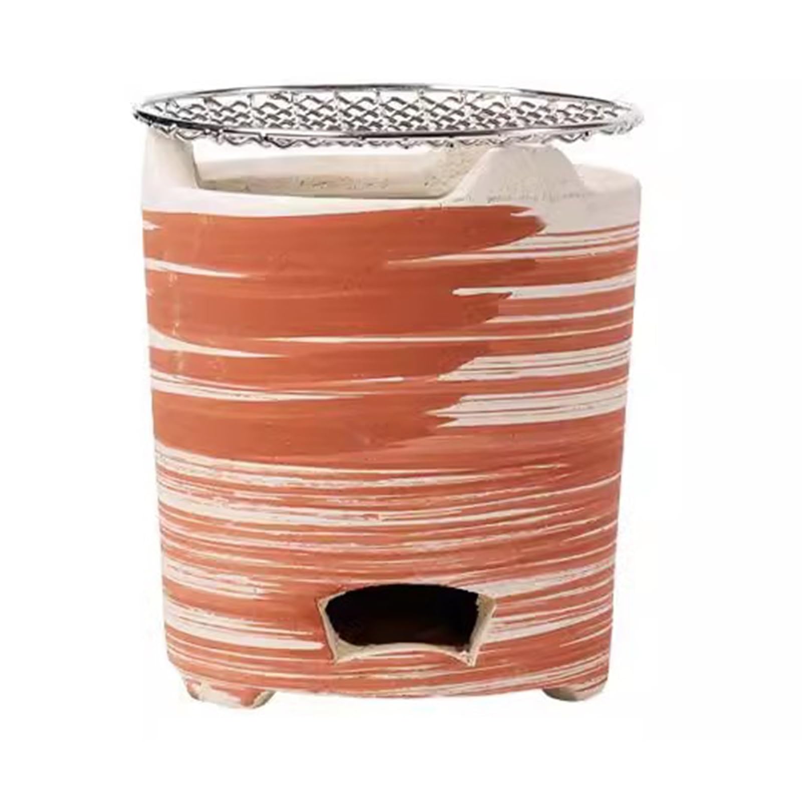 Réchaud de cuisson en terre cuite spacieux et gril à charbon durable