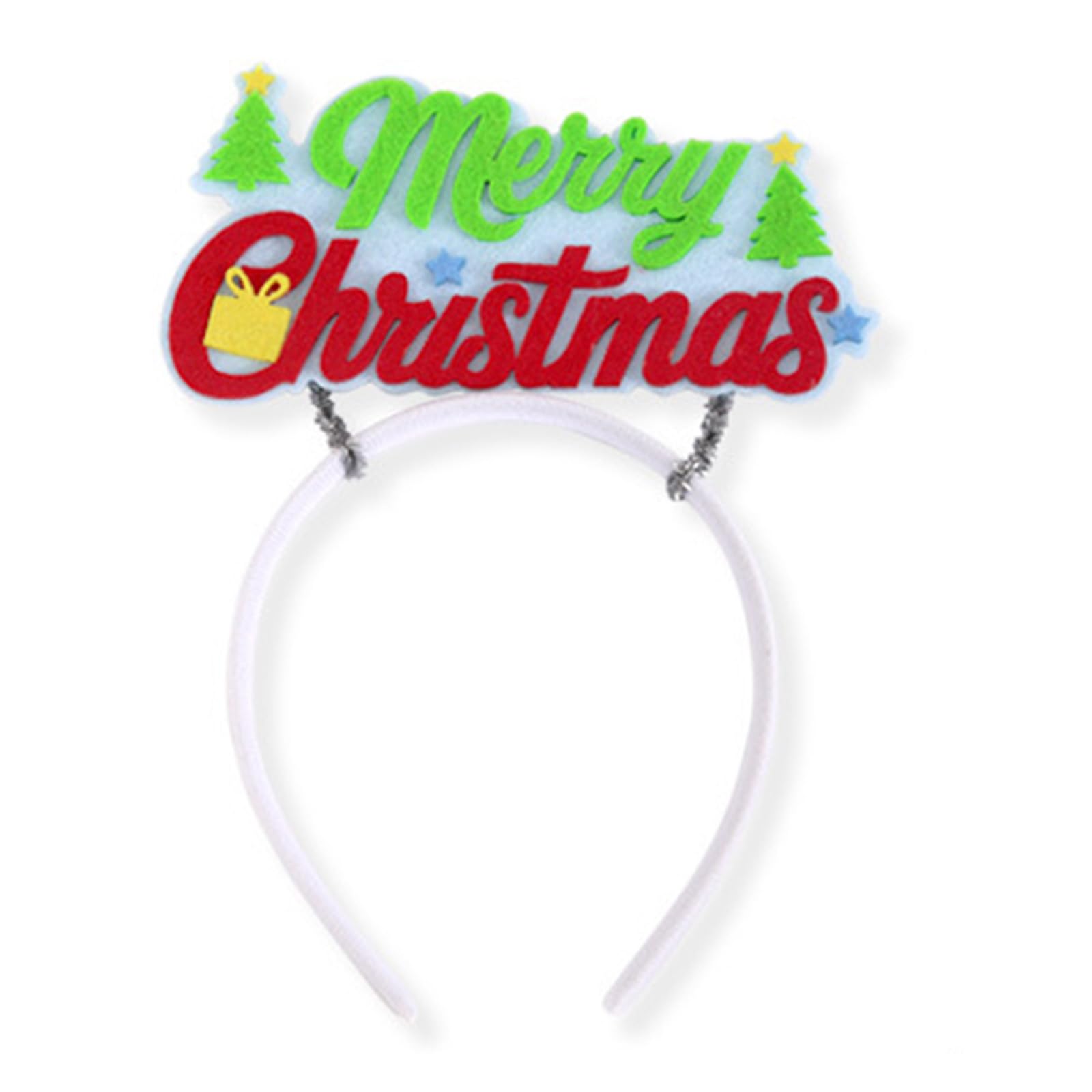 MICFENY Fluorescent Hairband For Nighttime Event Soft Elastic Noctilucence Hairhoop for Christmas Party Gathering