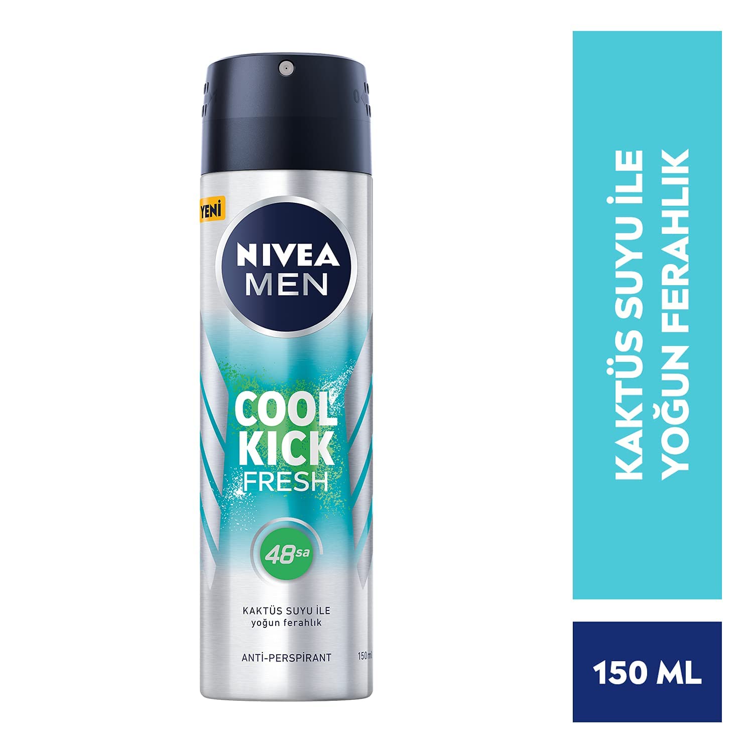 Nivea Men Cool Kick Fresh Sprey Deodorant 150 ml 1 Paket (1 x 150 ml)