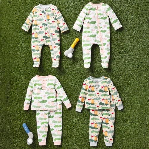 Mud Pie Baby Toddler Girl Sports Pajama Set4