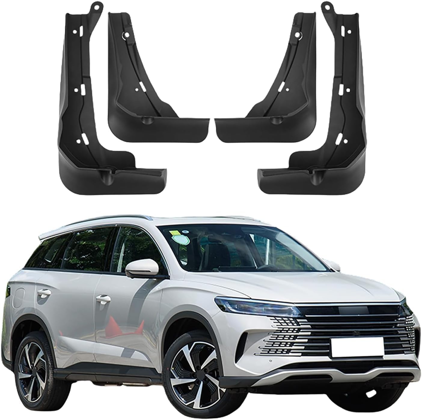 NYSLDSCO 4Pcs Premium Mud Flaps for BYD Sea Lion 05 DM-i 2025 Front and Rear Splash Guards Durable Mudguards Protection Against Road Debris