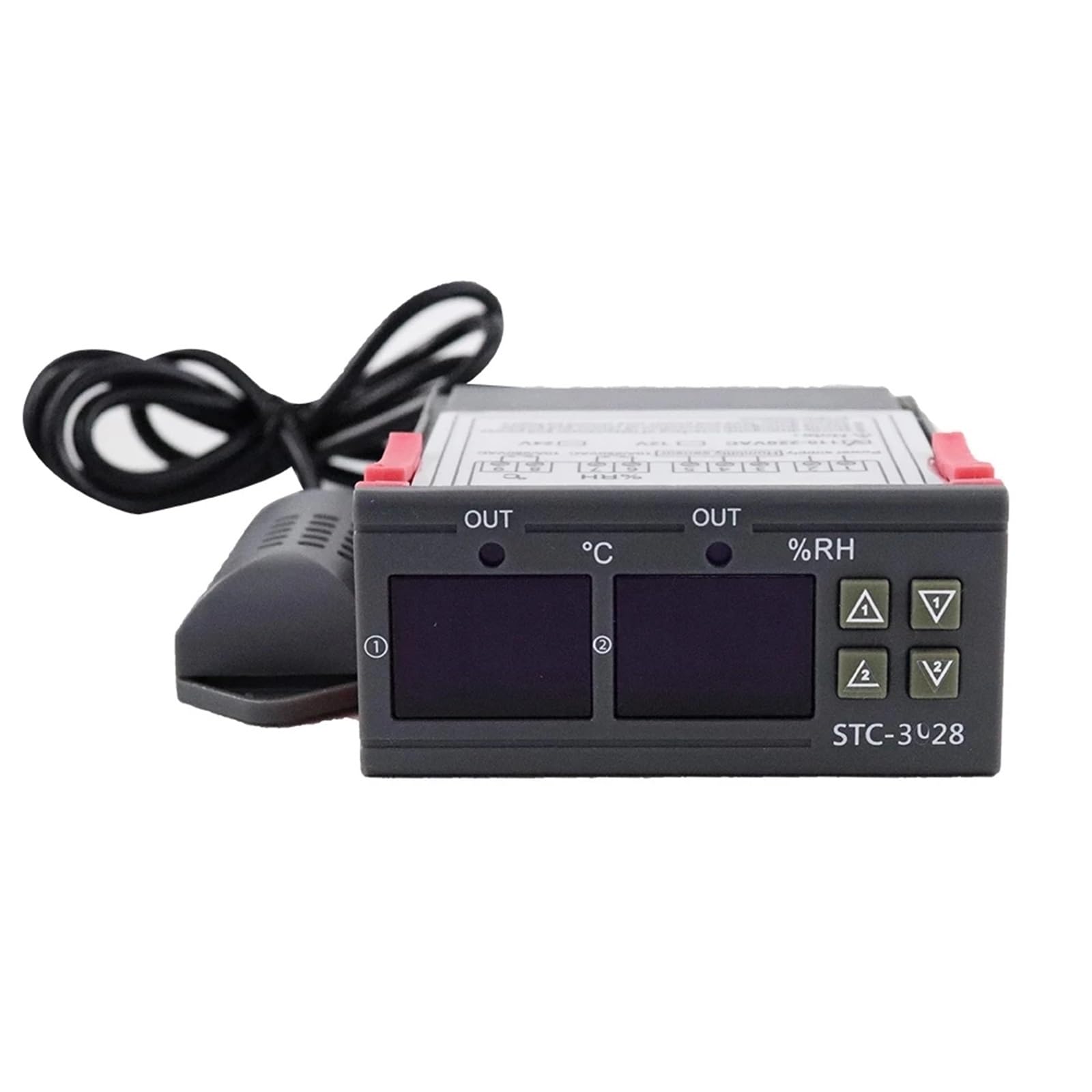 1 pz STC-3028 Termostato Digitale Doppio Controllo Temperatura umidità Termometro Igrometro Incubatrice Controller AC 220V 12V 24V(AC 110-220V)