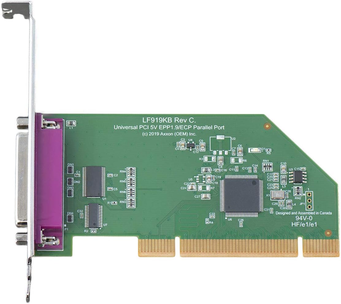 Axxon LF919KB Rev. C PCI Express (PCIe) EPP 1.9 / ECP Parallel Port Adapter
