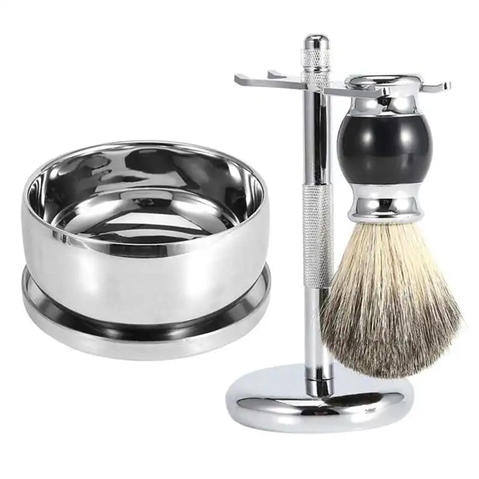 Professionelle Männer Rasieren Werkzeug Ständer Halter Legierung Seife Becher Schüssel Kit