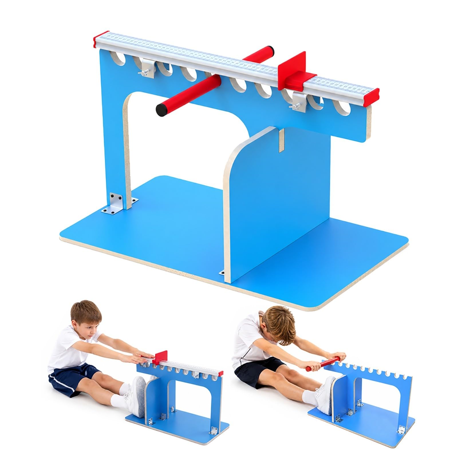 Tester di flessibilità 2 in 1 Sit & Reach Box per stretching e test fitness