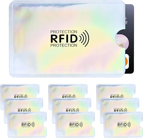 Xzeemo 10 RFID Blocking Sleeves, RFID Card Holder, Credit Card ...