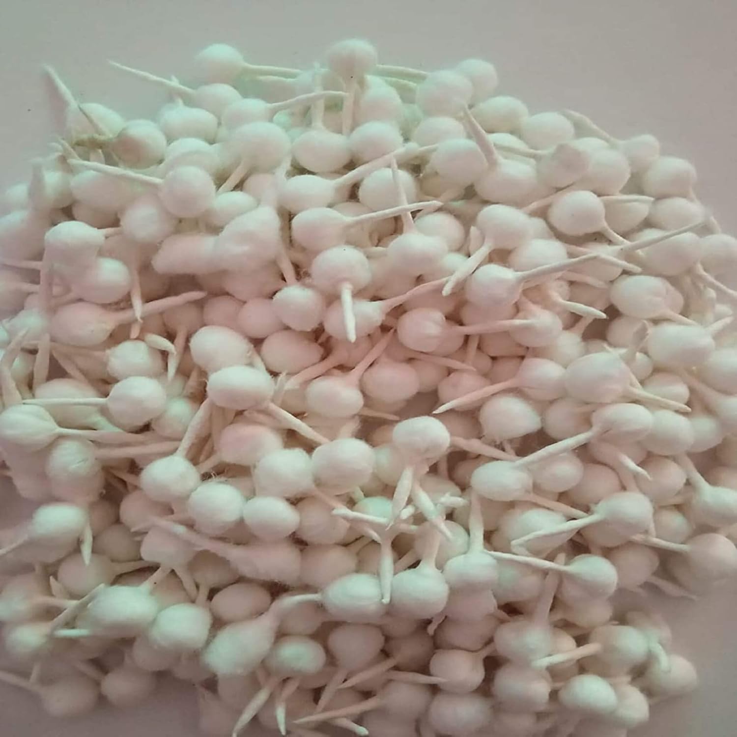 Stoppini in cotone Diya Batti, bianco, fatti a mano, confezione da 2000, per Pooja, Aarti, Diwali, Navratri, Meditazione, Home Decor