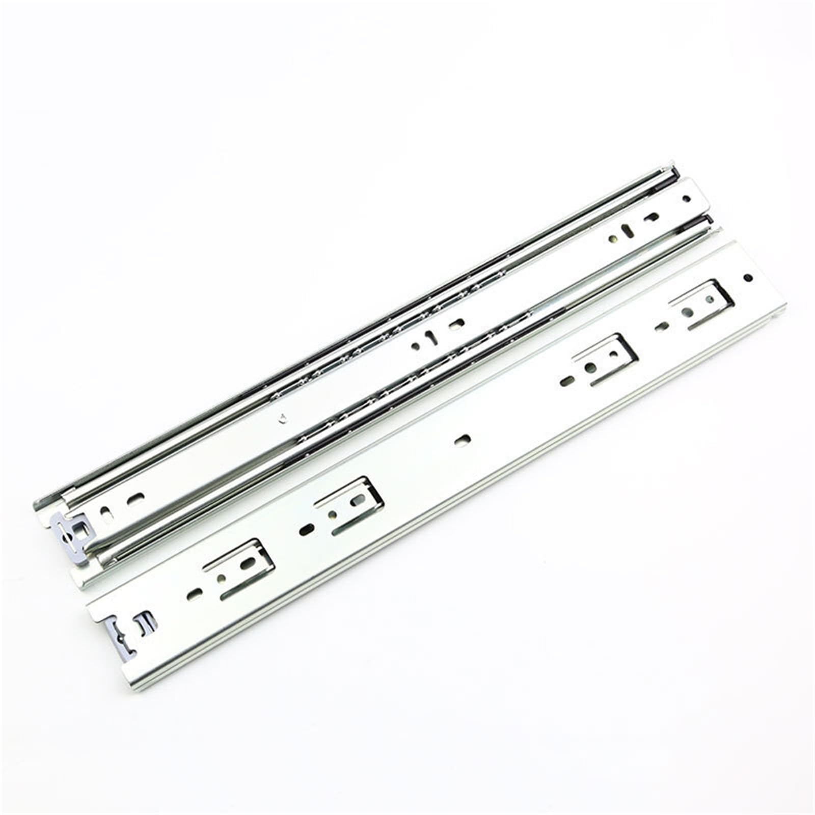 Rieles deslizantes industriales de tres secciones para cajón de herramientas pesado, 550mm 2 uds