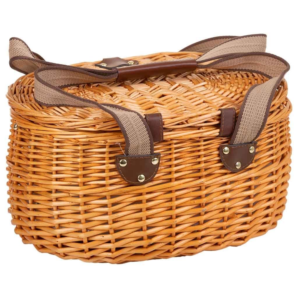 WANDERLUST DECO Cesta de Picnic 2 Servicios Marron
