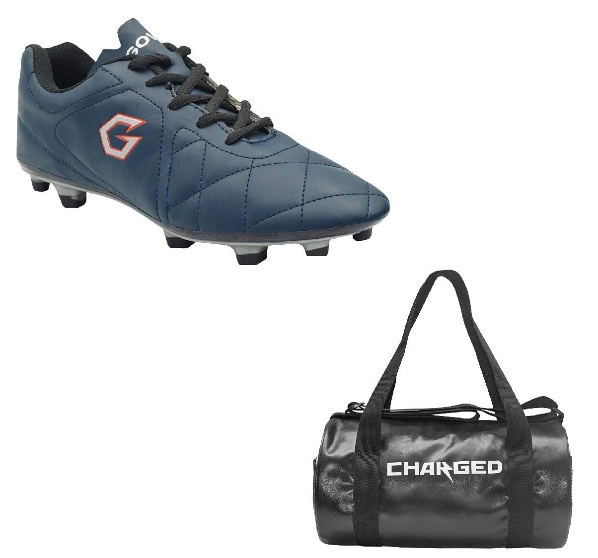 charged Sports Bag Adena Black with Gowin Football Shoe Mercury Navy New Size-2, Multicolor-picture-13