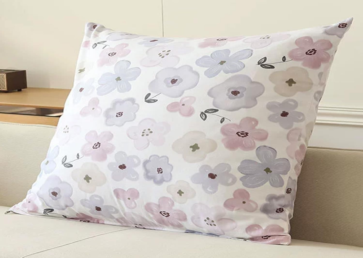 Boho Cotton Canvas Cushion Covers Modern Floral Decorative Pillowcases