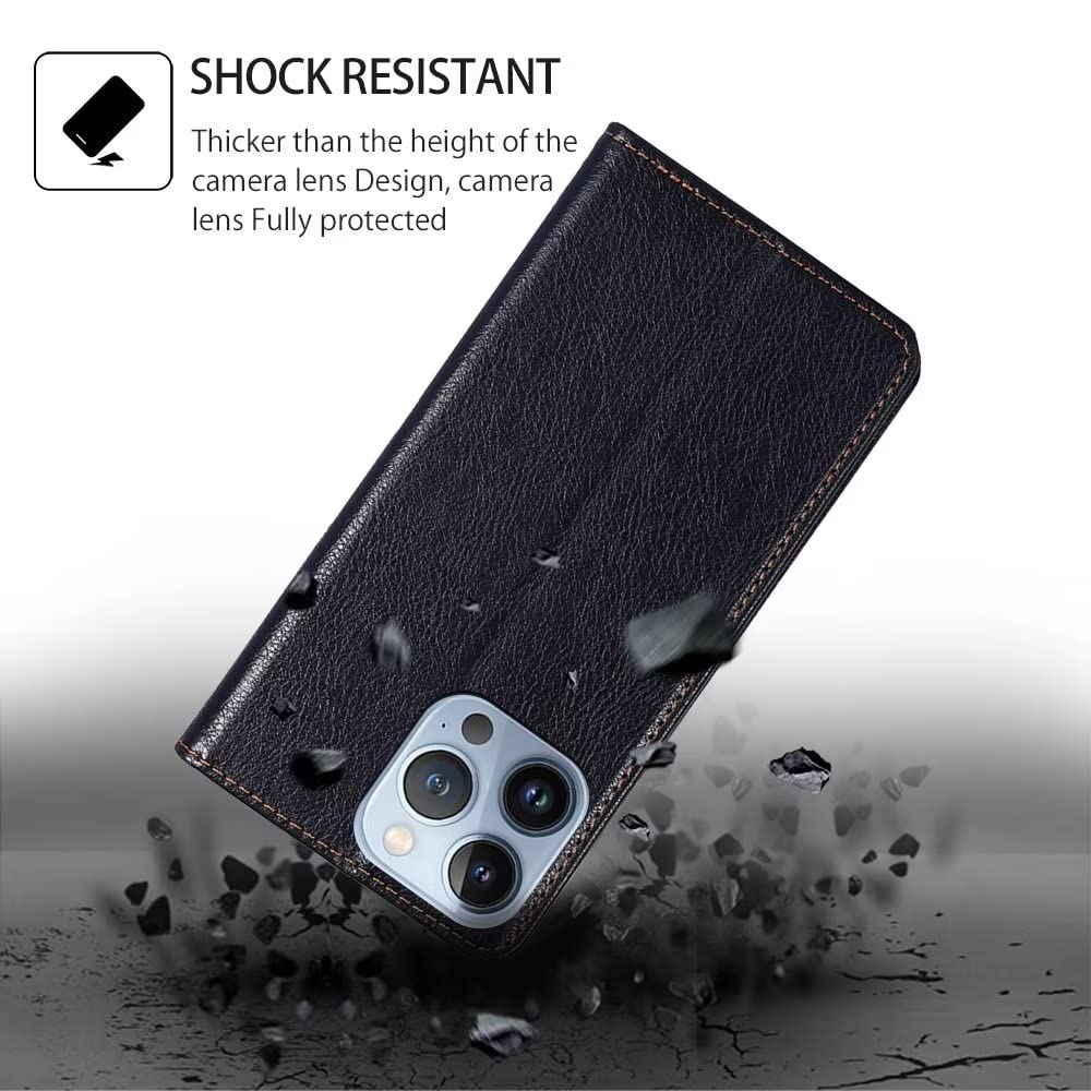 Verco Custodia Portafoglio In PU Pelle Per OPPO Find X3 Neo - Nero, Magnetica, Supporto Orizzontale - 2