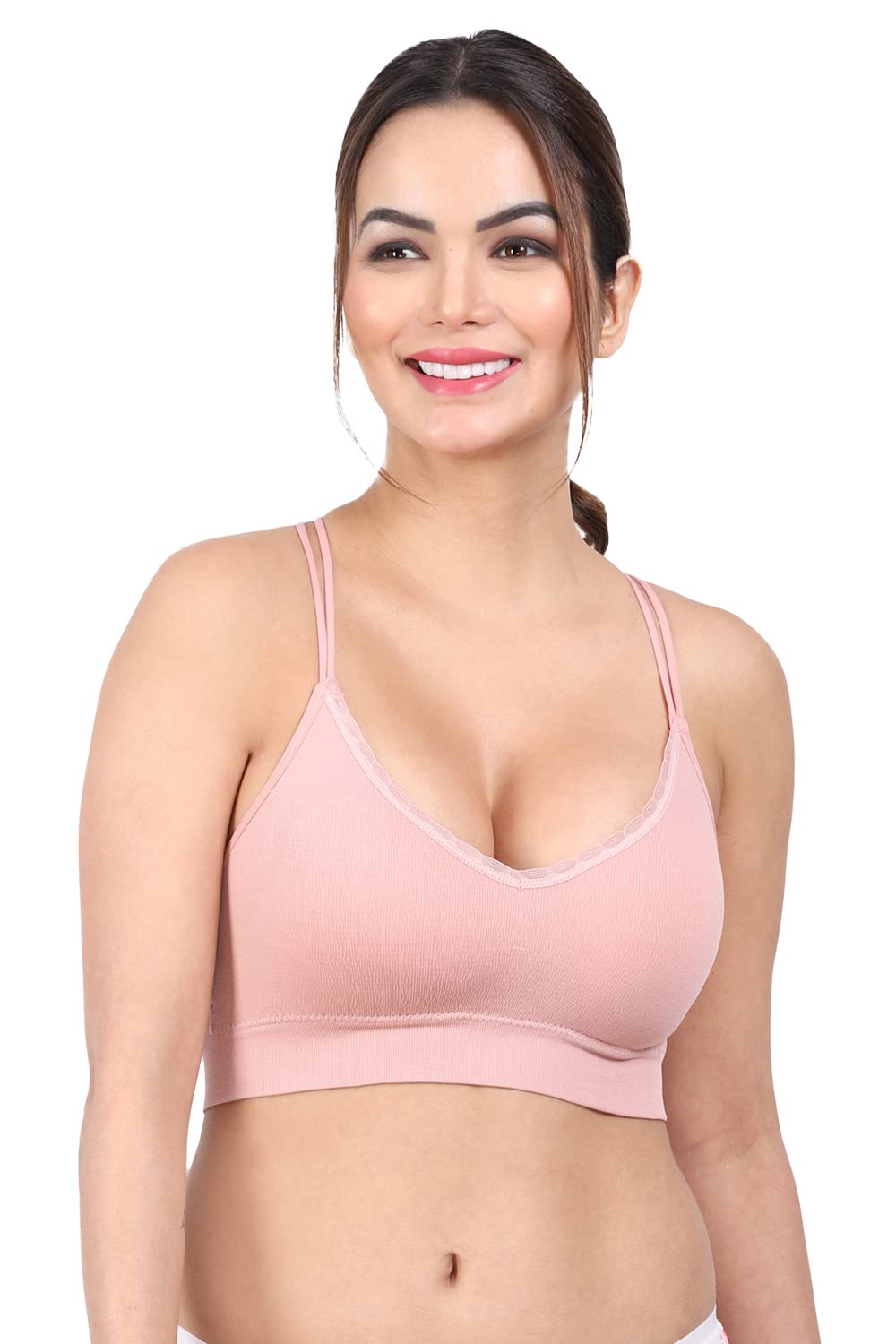 amour secret Women's Lightly Padded Medium Impact Sports Bra Free Size S1005N Fit to Size (30-34)-picture-22