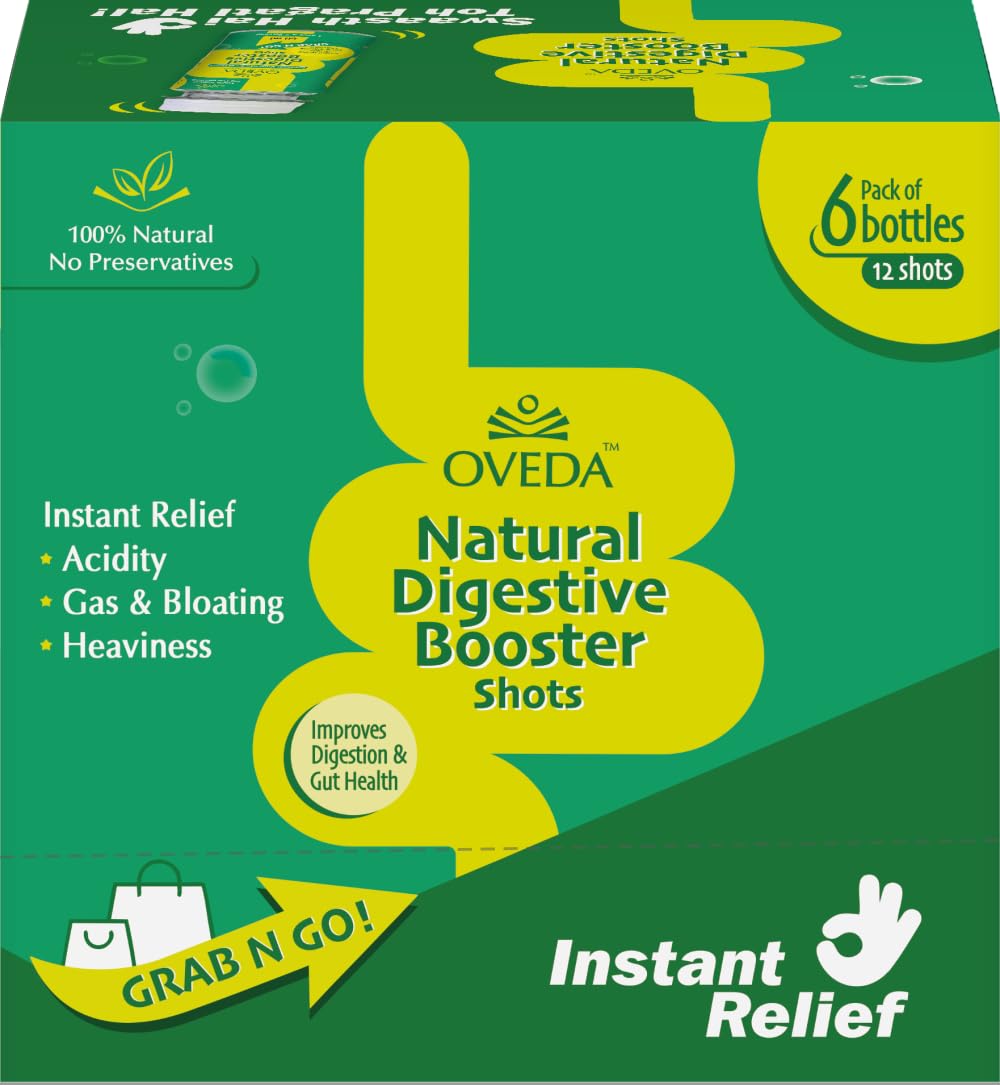 Natural Digestive Booster Shots(Pack of 6 Bottles=12 Shots/Instant Acidity Relief, Gas, Bloating, Indigestion/100% Natural/Supports healthy digestion/Daily Digestive Booster/Improves Gut Health and Digestive Issues.-image-38