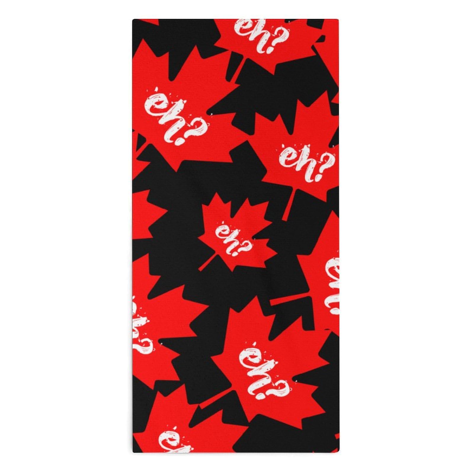 NCLQVJXZKHW Eh Canada Maple Hand Towels Soft Face Towel Gym Bathroom Travel Hotel 13"x28"