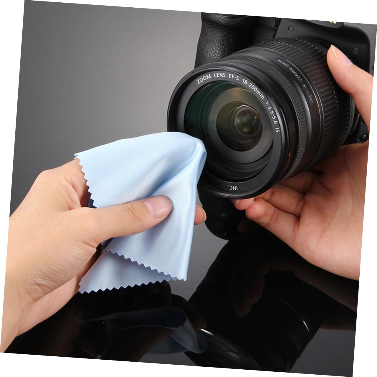 Beavorty 500 Pièces Chiffons De Nettoyage Pour Objectif Chiffon De Nettoyage De Lentille Nettoyage Des Tablettes Lingettes Pour Lunettes Serviettes De Nettoyage En Microfibre Blue