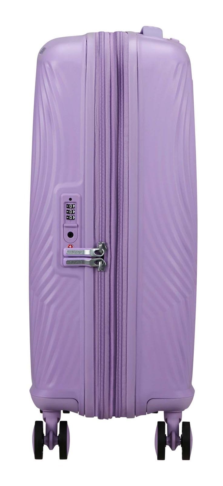 American Tourister Mickey Magic - Valise Cabine 55 x 40 x 20/23 cm - Valise Rigide pour Ryanair, EasyJet & la Plupart des compagnies aériennes, 37/44 L, Violet (Mickey Soft Lilac)