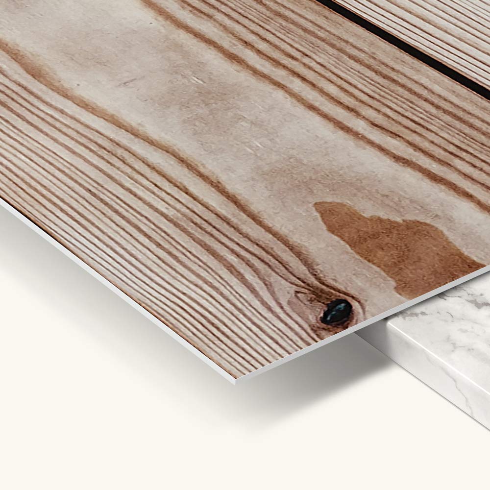 Cabecero Cama PVC, Impresión Digital HD en PVC, Efecto Madera Natural, Cabecero Original Barato, Tamaño 150 x 60 cm, Vinilo cabezal cama Creativo sin Relieve, Ligero, Resistente y Económico