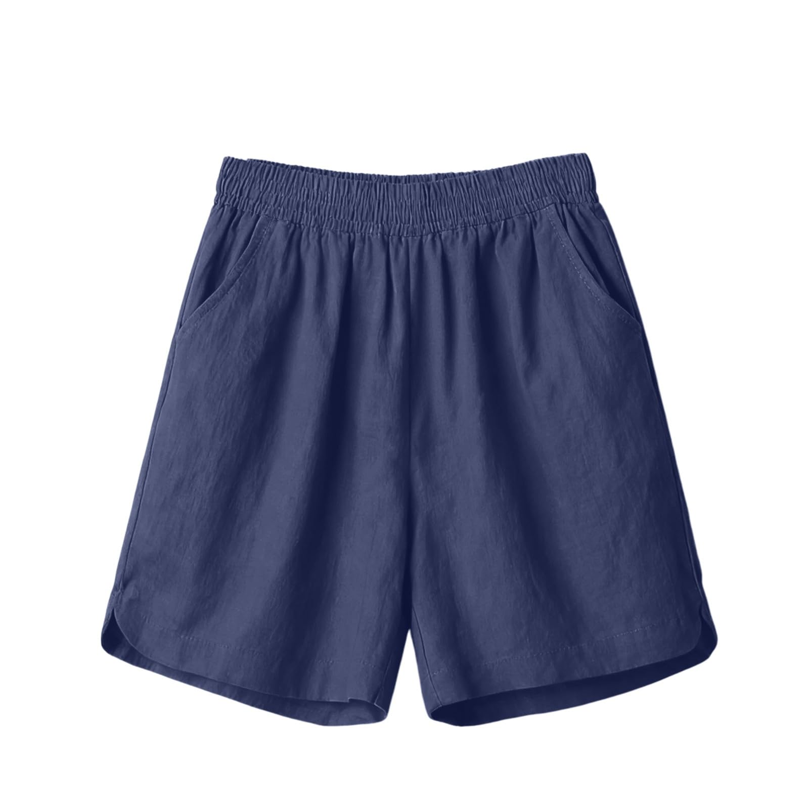 Generisch Pantaloncini da donna invernali, eleganti, casual, con elastico in vita, cotone, taglie forti, vacanze al mare, abbigliamento estivo alla moda 2025