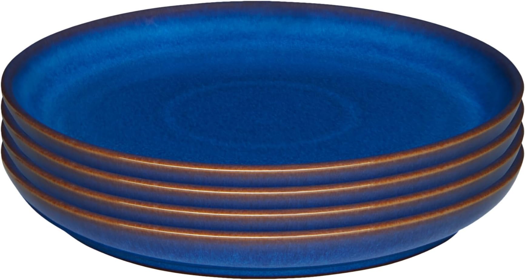Imperial Set of 4 Coupe Salad Plate Set, One size, cobalt blue