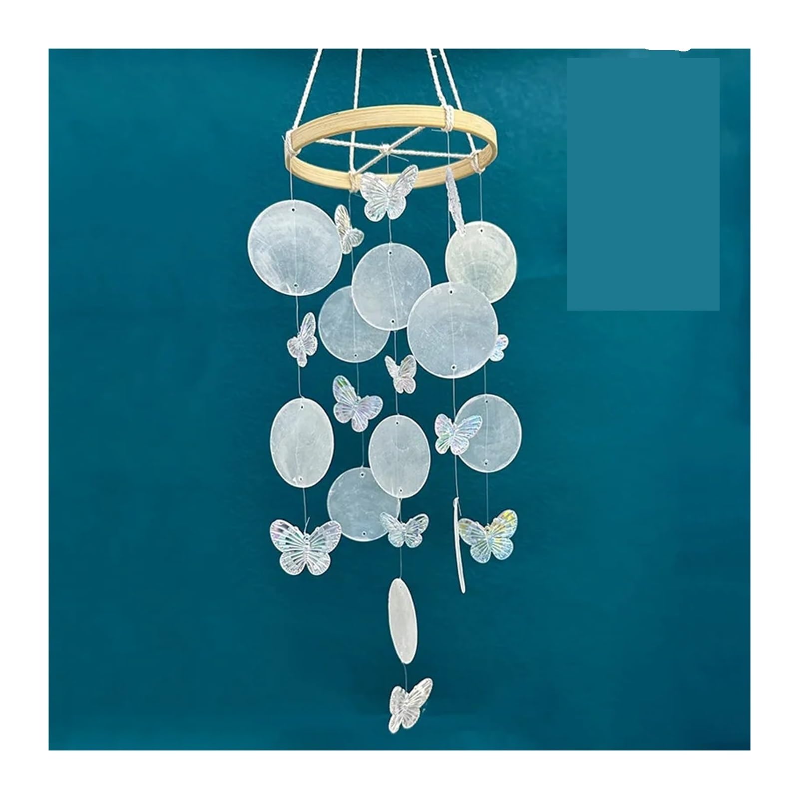 Butterfly Seashell Wind Chimes - Beautiful Garden & Indoor Hanging Dream(Color DIY)