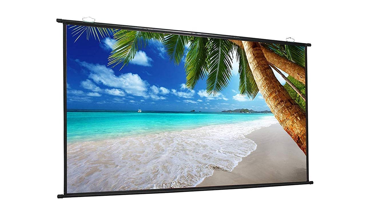 QUARSON Upgraded 113 inch Projector Screen,4K 16:10 Portable Eyelet Premium Video Foldable Projection for HD Home Theater Cinema Anti-Crease Indoor Outdoor Office Classroom (243 cm (W) x 152 cm (H))7