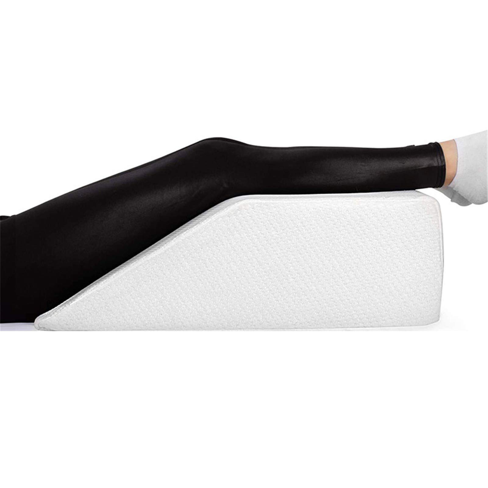 Leg Elevation Pillow, with Memory Foam Top, High-Density Leg Rest Elevating Foam Wedge, Relieves Leg Pain, Hip And Knee Pain
