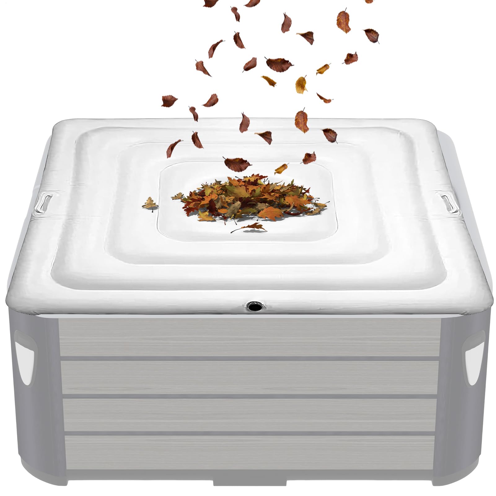 Housse pour spa gonflable avec poignée protection solaire, anti-poussière,