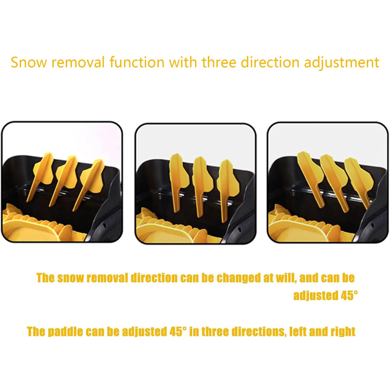 Pala da Neve elettrica Senza Fili, Larghezza 41 cm, spazzaneve a Batteria, con 2 batterie e caricabatteria rapido